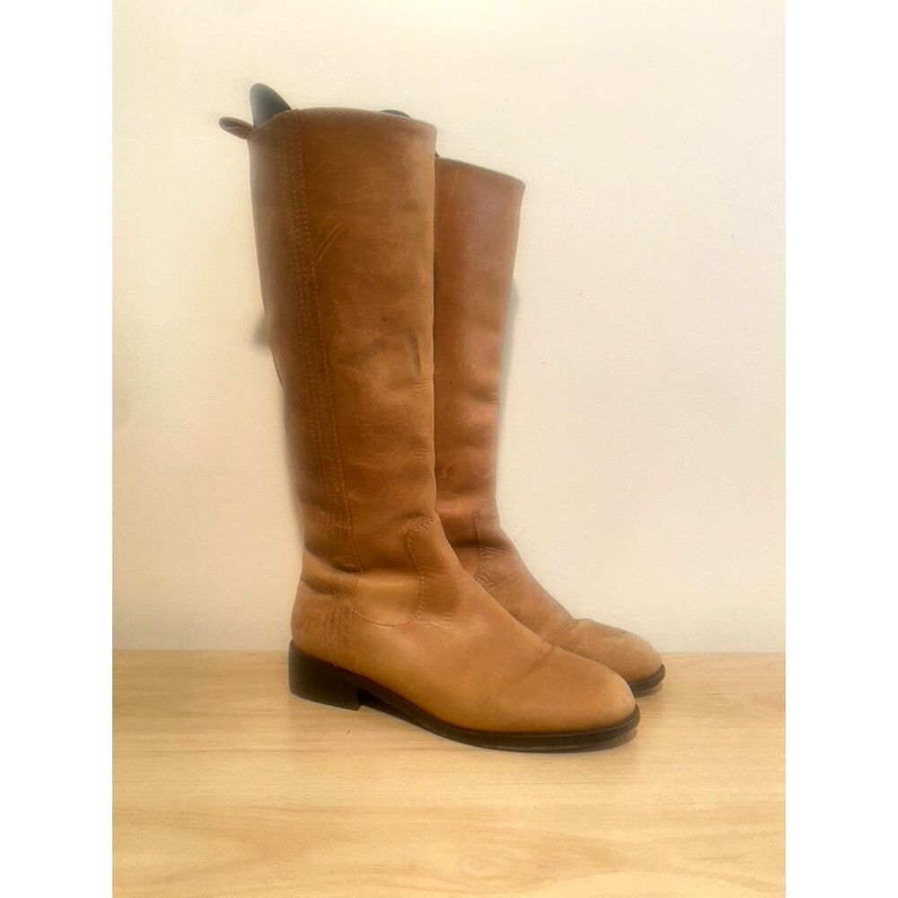 Boden Leather Tall Boots Womens Size 7 - Picture 2 of 6